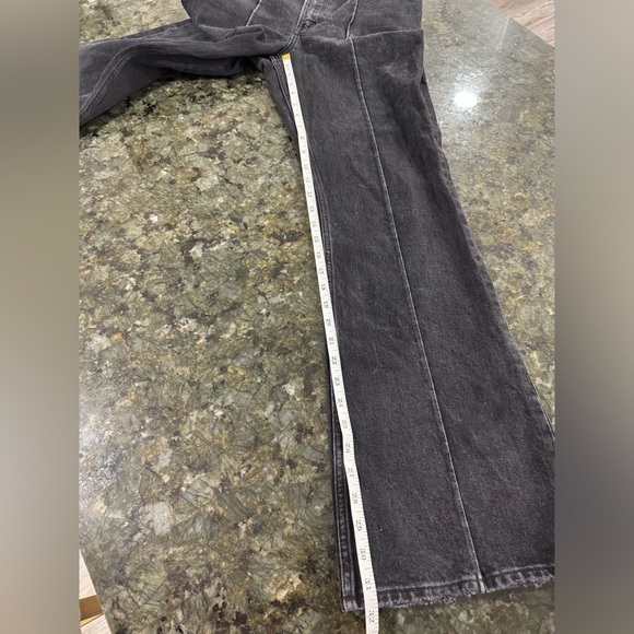 SOLD Abercrombie High Rise Vintage Flare Jean Black Size 28 - Picture 6 of 8